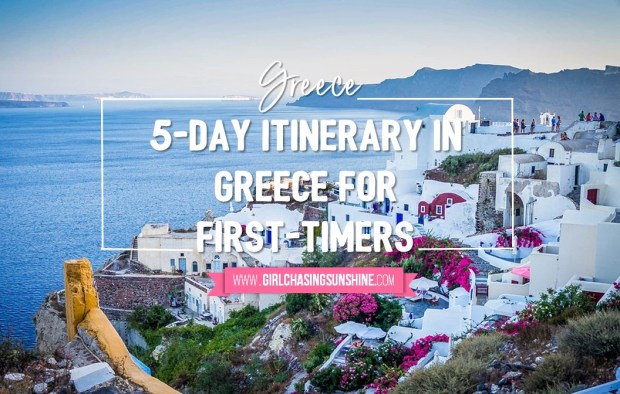 This itinerary will help you plan a week, 10 day, or two week . 5 Day Itinerary In Greece For First Timers Girl Chasing Sunshine
