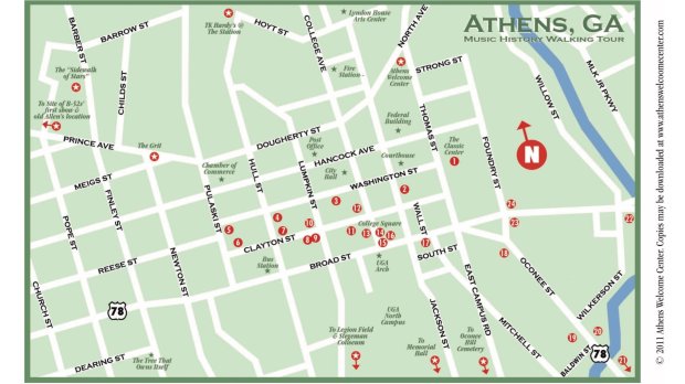 Whether your trip to the classic city involves visiting a student or not, it's hard to avoid the university of georgia's campus. Athens Music History Self Guided Tour Historic Athens Welcome Center